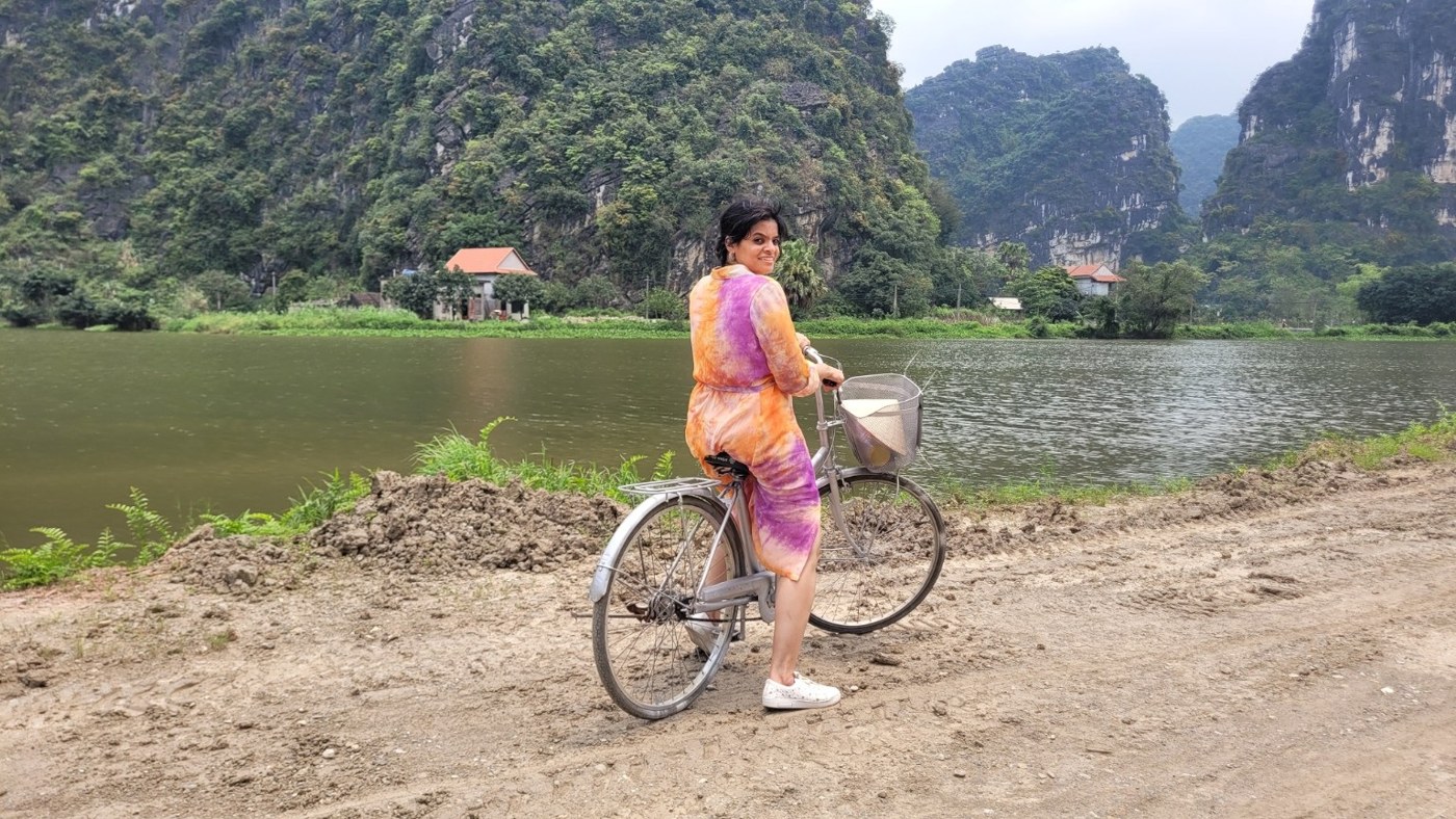 Cycling among limestone scenery